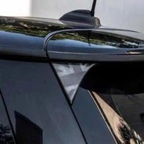 2Pcs Car Exterior Rear Back Trunk Tailfins Spoiler Wing 3D Sticker Decal for BMW Mini Cooper F56 Car Styling Accessories Retro Grey Jack