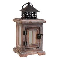 Wooden Candlestick Anti-rust Elegant Ornamental Vintage Tealight Candle Holder Hanging Garden Decor for Home kava
