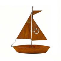 Vintage Nautical Boat-Shaped Planter Wrought Iron Metal Succulent Pots  Home Window Sill ruda