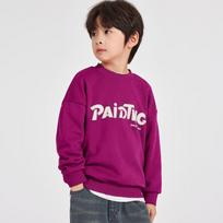 Duoduo Boys' Casual Letter Print Sweatshirt 110 viržių pilka spalva