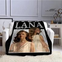 Lana Del Rey Mados margintas plonas pledas Minkštas ir patogus pledas Namų kelioninis pledas lovos užtiesalai gimtadienio dovana 75cmx90cm