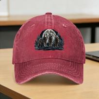 Three Wolves Howling Under Icy Full Moon Casual Baseball Cap  Outdoor Gym Trucker Hat Summer Breathable Unisex Adult Baseball Caps One Size