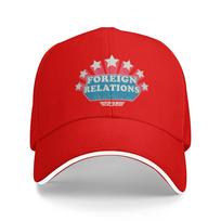 Top Gun Foreign Relations Stars Sandwich Caps Unisex OutdoorBaseball Caps Sandwich Hat Adjustable Polyester Hat Summer Hat One Size