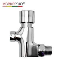 MCBKRPDIO Bath Toilet Urinal Flush Valve Manual Delay Automatic Shutoff Urinal Chrome Supply Exposed Fittings Flusher Valve šviesiai pilka spalva