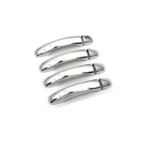 Automobilio stiliaus chromuotos durų rankenėlių apdailos Volkswagen VW Touareg 1-os kartos. 2002–2010 m white