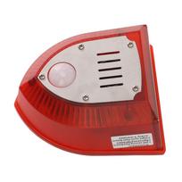 Solar Alarm Animal Repeller Induction Sound Light Siren Outdoor Alarm Support for Orchard Tea Garden Villa Farm
