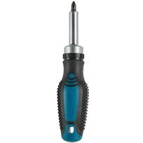 Ratchet Magnetic Screwdriver Bit Replaceable Positive Negative Non-slip Multifunctional Easy Carry Hand Tools gray