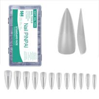 Gel Nail Tips Pre-filed Almond/Stilettos/Square/Coffin Nail Tips Full Cover Nail Tips Press On Nail Artificial Fake Nail