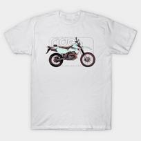Men Black Print T-shirt Ride Suzuki Dr-Z400 Cyber No-Cut Heat Transfer Print Cotton Tshirt L balta