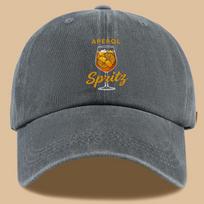 1pc Aperol Spritz Print Adjustable Unisex Baseball Cap  Breathable Summer Hat Suitable for Beach Parties One Size