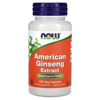 Now Foods American Ginseng Extract Veggie Capsules, 100 Count 100 pcs - 1 ea