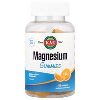 KAL Magnesium Orange Gummies, 60 Count