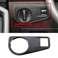 Volkswagen VW Tiguan MK2 2017-2019 Centrinės konsolės priekinių žibintų lango pakėlimo pirštinių laikymo dėžutės jungiklio rėmelio apdailos juoda lipdukas