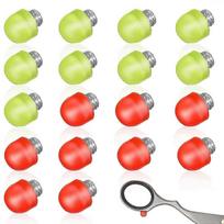 20 Pcs Hair Scissors Silencers Colorful Mufflers Hair Scissor Bumpers Accessories Tools for Barber Salon