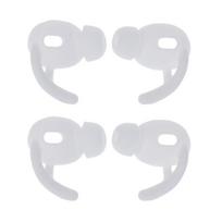2 Pairs Soft Silicone Ear Pads Eartips Earphone Silicone Case Ear Hook In-ear Earbuds for  3 Earphones balta