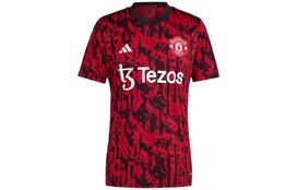 Adidas Manchester United Soccer Jerseys Men's Red Black Moderate Straight Fit IA7242 XS
