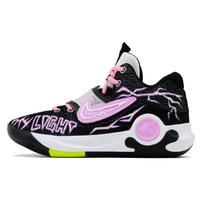 Nike KD Trey 5 X Cushioning Slip Resistant Abrasion Resistant Low top Basketball Shoes Men's Black Pink DJ7554-007(Team241-) 40.5
