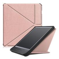 Auto Wake/Sleep N873 Smart Case Multi-folding Stand Shockproof Protective Shell 7 inch PU Leather for Kobo Libra H2O rožinio aukso spalvos