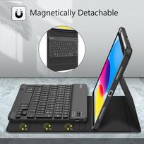 Fintie Azerty klaviatūra Ipad 10 kartai 10.9" - belaidė, juoda