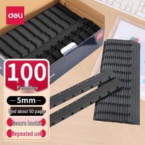 Deli 10-Hole Plastic Binding Combs CN plug (adapter included)