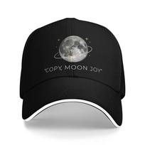 Copy Moon Joy StateUnisext With Full Moon Baseball Cap Hip Hop Sandwich Hat Unisex Women Adjustable Dad Hat Sport One Size