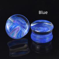 2 vnt. 6-50 mm didelio dydžio ausų tuneliai, auskarai, plėtikliai, kūno papuošalai moterims ir vyrams 6mm mėlyna