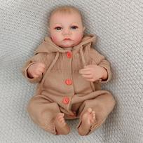 Reborn Baby Doll 48CM Hand Painted Hair Doll Toy Lifelike Real Soft Touch Newborn Baby Handmade Art Doll Christmas Gift 48cm