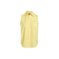 Polo Ralph Lauren Ss24 Solid Color Small Pony Embroidered Single-Breasted Loose Sleeveless Shirt Women shirts Corn-Yellow WMPOSHTNDO20590-700 M