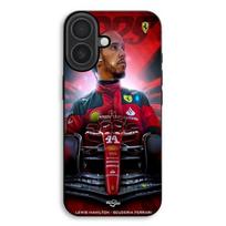 Case For iPhone 17 Lewis Hamilton Ferrari official juoda