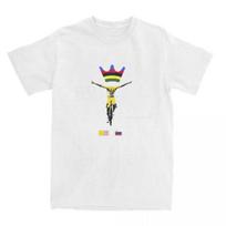 Women's Tadej Pogacar Cycling Pogi Team T-Shirts Clothing 2025 Summer Tour-De France Women Short Sleeves O-Neck Tshirt Tops Y2K S
