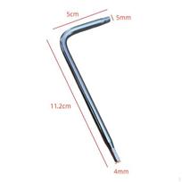 Rod Wrench Acoustic Guitar Neck Adjustment Zinc Alloy Hex Key 4mm & 5mm Inner Hexagon Spanner gray