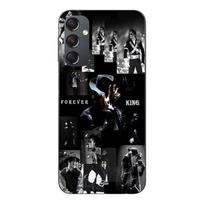 Telefono dėklas - MANIACASE - Samsung Galaxy A14 - Silikonas TPU - Juodas - Michael Jackson Visada Karalius juoda