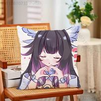 Genshin Impact Columbina Pillow Case Plush Pillow Cases Home Decoration Pillow Cover for Sofa Bed Chair Living Room 30x30cm