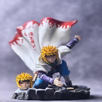 21cm Naruto Anime Figure Gk I am late Minato Namikaze Statue Decoration Collectable Action Doll Figure Boy Plaything Gift