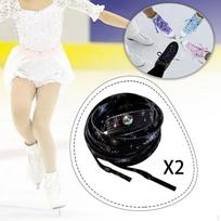 Elegant Shoelaces for Figure Skates, Hockey Roller Skates And Ice Skating Shoes, Made of 260CM violetinė