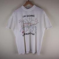 Vintažiniai Londono metro transporto sistemos marškinėliai Suaugusiems XL 23x27.5 Unisex T-shirt XL