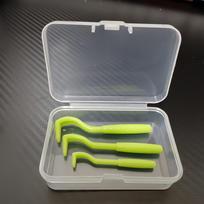 4PCS Tick Removal Tool Set – Safe & Effective for Dogs, Cats, Horses & Humans. Improved Design, Tick Tweezers & Catcher in Box. žalia