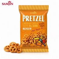 SAMJIN Mini Pretzel Biscuits 70g Cheese Flavor | Crispy Crunchy Texture, Rich Cheese Flavor, Convenient Snack Cheese Flavor