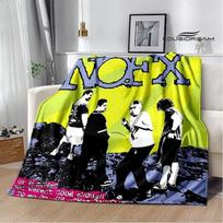Panko grupė N-NOFX Retro spausdinti pledai vaikiškas šiltas pledas minkštas ir patogus pledas namų kelionių pledas gimtadienio dovana 75cmx90cm