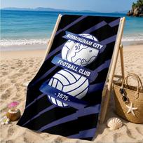 Birming-ham Football Club Printed Microfiber Beach Towel, Soft And Absorbent, Quick-Dry, Ideal for Summer Travel, Beach Essential, Swimming Pool 70cmx140cm(27x55inch)