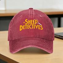 Washed Baseball Cap The Sheep Detectives Summer Trucker Hat For UnisexTeens  Casual Running Hippie Sun Baseball Caps One Size