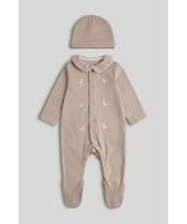MOTHERCARE šliaužtinukas ir kepurė, AX45201, cm