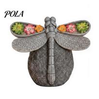 Whimsical Outdoor Garden Light Solar Powered Dragonfly Light, Statue Decorative Waterproof Path Lamp, LED for Yard Patio Hand Painted Sculpture pilka