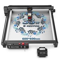 Mecpow X5 Pro 33W lazerinis graviravimo aparatas, 600x600mm graviravimo plotas 0,08x0,1mm lazerinis taškas su automatine oro pagalba EU