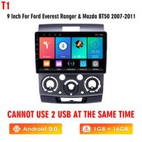 Icreative Car Radio 2Din Android for Ford Everest Ranger 2007-2011 Mazda BT50 2007-2011 Multimedijos grotuvas GPS navigacija Carplay