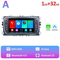 REAKOSOUND 2 Din Auto Radio DSP Android automobilių multimedijos vaizdo grotuvas, skirtas Ford Focus Mondeo C-MAX S-MAX Galaxy II Kuga Stereo 1+32CP