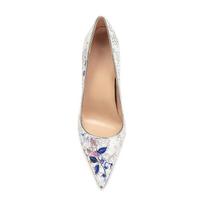 The designer is promoting new high-end sequin printed fashionable high heels and pointed thin heel banquet shoes. 33