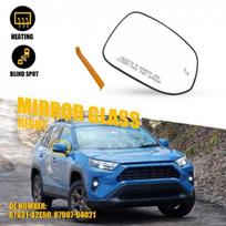 For -24 Toyota RAV4 Mirror Glass Heated Blind Spot Detection Passenger Side
