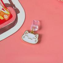 1Pc/2Pcs Soft Cute Cat Paw Phone Dust Plug Set, Adorable Lucky Cat & Cat Paw Phone Dust Plug Set, Interface Protection and Cute Pendant For Type-C