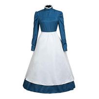 Anime Cosplay Costume Howl's Moving Castle Cosplay Sophie Hatter Costume Long Dress Women Halloween Costume S